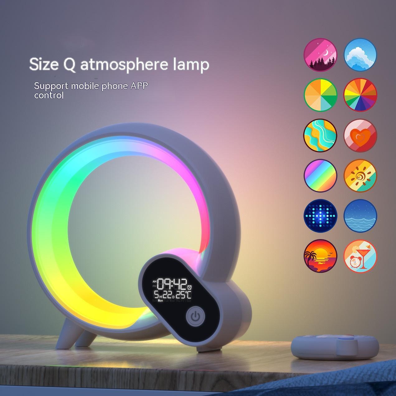 Creative Q Light Sunrise Alarm Clock with Bluetooth Audio